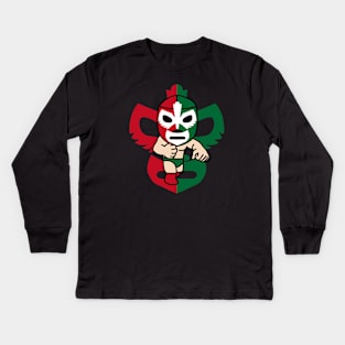 LUCHA#18 Kids Long Sleeve T-Shirt